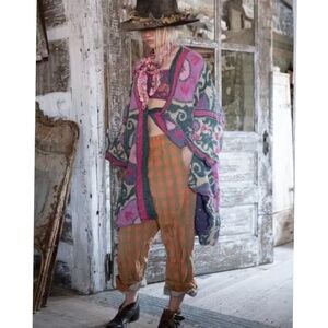 Magnolia Pearl Orange Green Check Charmie Trousers Pants 311 Chaser - ALTERED!